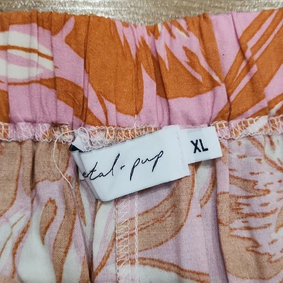 Petal & Pup Dopamine Bold Printed Retro Palazzo Wide Leg Cropped High Waisted XL - Picture 4 of 5